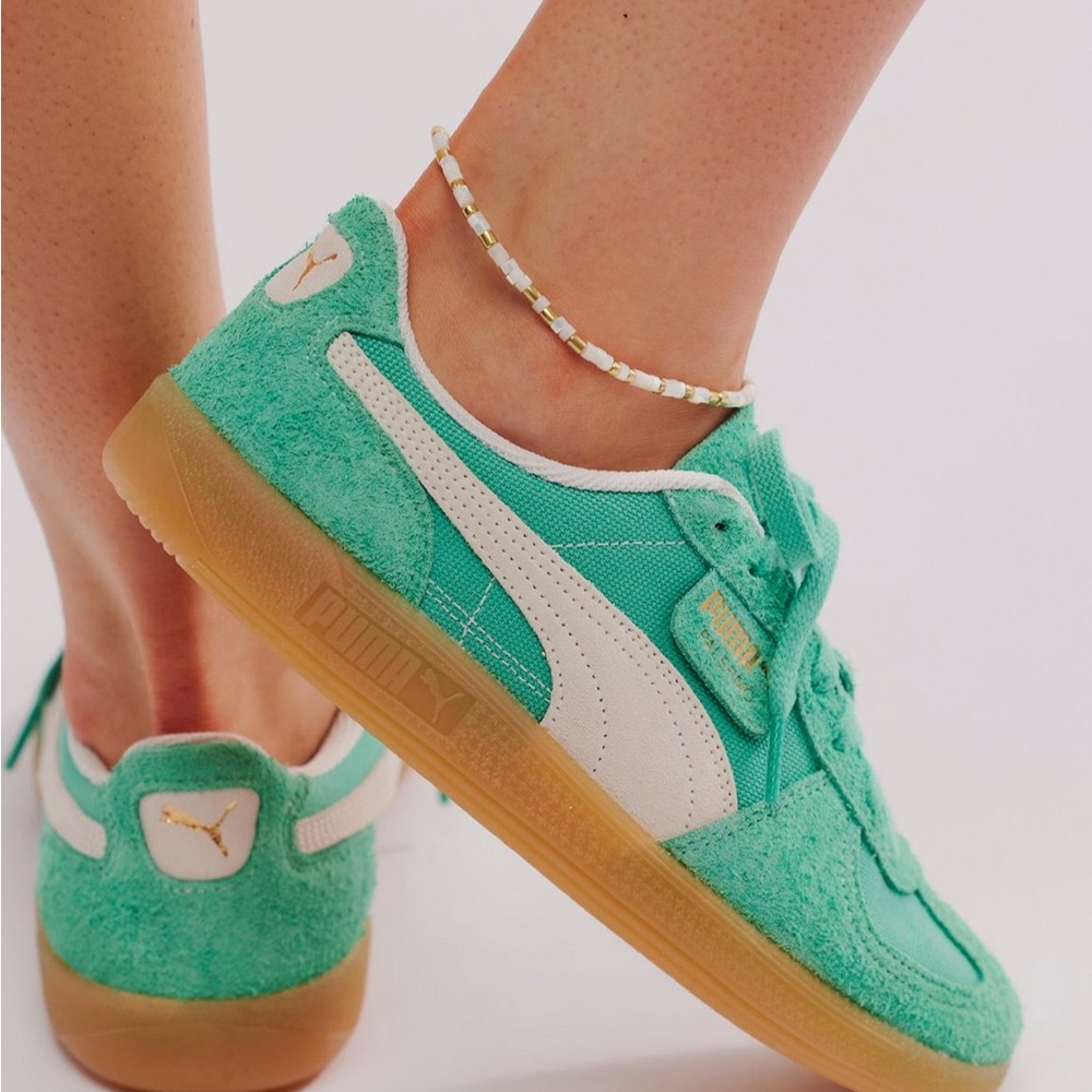 NWT Puma Palermo Vintage Sneakers Jade Frost Frosted Ivory Size Women’s 7.5 - Picture 3 of 15